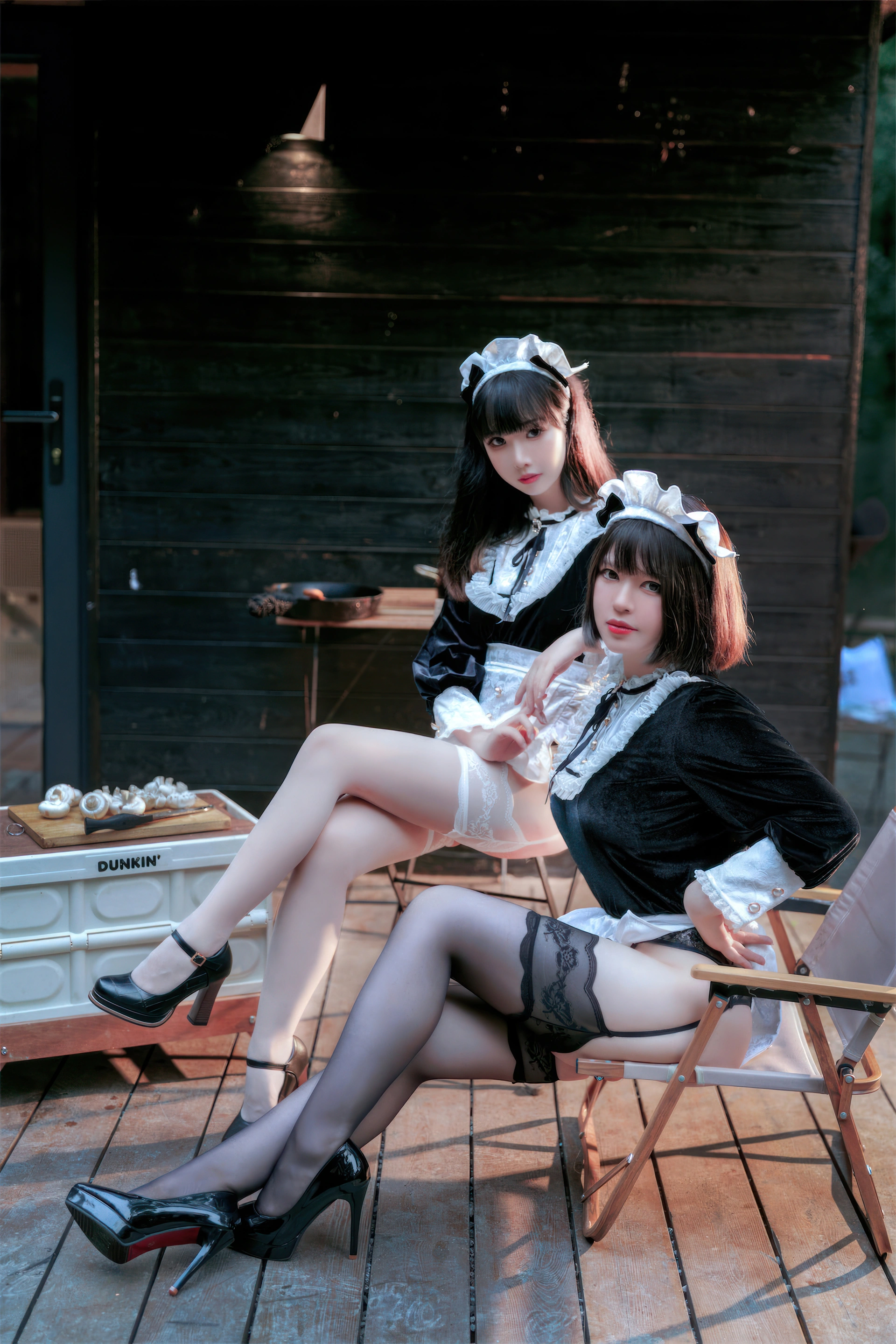 半半子 – NO.053 &面饼仙儿 - Maid姉妹 0